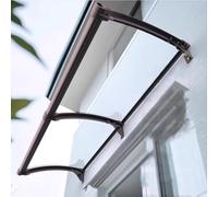 Marquise De Porte D'entrée, Store en Aluminium À Gouttière Élargie, Store De Porte D'entrée Isolé, Extérieure Contre La Pluie Marquise en Polycarbonate, Banne Entrée (80x200cm/32x79in,A)