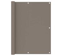 Marquise de Porte,Écran de Balcon Taupe 120x500 cm Tissu Oxford pour Patio, Balcon, Jardin, Terrasse, Extérieur