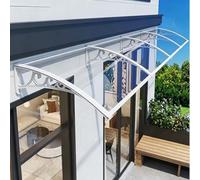 Marquise De Porte Exterieur,Marquise De Porte Exterieur en Aluminium, Résistante Toit Abri,Résistante Toit Abri Protection, Toit en Polycarbonate, pour Terrasse, Balcon