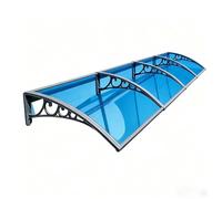 Marquise De Porte Exterieur Moderne,Auvent De Porte D'entrée avec Gouttière, Résistante Toit Abri,Protection Extérieure Contre La Pluie pour Balcon,avec Structure Abs, Toit en Polycarbonate