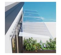 Marquise de Porte Extérieur Polycarbonate,Auvent de Porte et Fenêtres Invisible,Toit Abri Protection Contre La Pluie et UV,pour Porte, Fenêtre ou Terrasse(W55*L160cm/W 21.6*L62.9in)