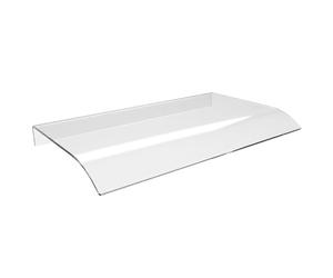 Marquise de Porte Exterieur Transparente, Auvent de Porte en Plaque Polycarbonate, Auvent Porte d'Entree Protection Pluie, Marquise Porte d'Entree pour Fenetre Terrasse Store Exterieur