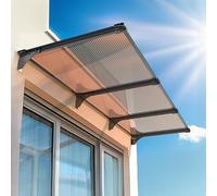 Marquise D'entrée Auvent De Fenêtre D'entrée, Toile Marquise en Polycarbonate, Protection UV pour Porte D'entrée Et Terrasse(65x280cm/26 x110)