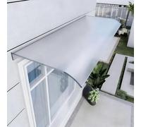Marquise porte d'entree - Abri anti-pluie pour porte arrière, porche, fenêtre - Système de protection extensible contre la pluie pour maison et commerce