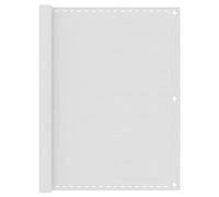 Marquise Porte d'entree,Écran de Balcon Blanc 120x400 cm PEHD pour Patio, Balcon, Jardin, Terrasse, Extérieur