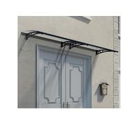 Marquise transparente 302x91.5cm gris anthracite 705580