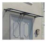 Marquise transparente 302x91.5cm gris anthracite 705580