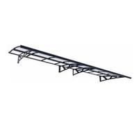Palram Auvent Amsterdam arrondi gris clair L.447 x P.68,8 x H.33 cm