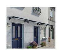 Palram Marquise transparente 705595 – 453,5 x 91,5 cm – Gris anthracite
