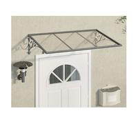 Palram Marquise de porte Canopy Venus 1350 – polycarbonate transparent 135 x 88 cm gris