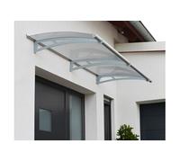 Marquise transparente 91,5x205,5cm argent 701125