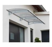 Palram Marquise pour Porte d'Entrée Aluminium et Acrylique Flora - 701125