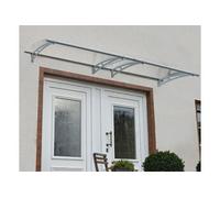 Marquise transparente 91,5x302cm argent 703408