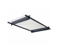 Canopia by Palram Auvent de Porte d'entrée Bremen 3x5m Marquise de Porte, Protection Contre la Pluie et Le Soleil pour Maison,(Gris)