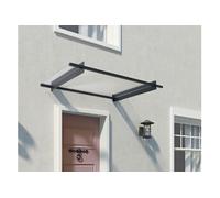 Marquise transparente 94x150,5cm gris anthracite 704743