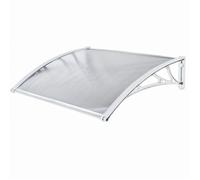 Marquise - WERKA PRO - 80x150cm - Polycarbonate - Blanc - Extérieur