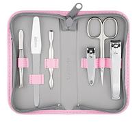 MarQus Kit Manucure et Pédicure 6 Pièces de Solingen Allemagne - Coupe-Ongles, Lime, Repousse-Cuticule, Ciseaux, Pince à Épiler"