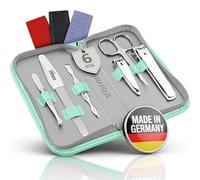 marQus kit manucure Kit pedicure 6 pc. de Solingen Allemagne - 2 Coupe ongle, lime a ongles, repousse cuticule, ciseaux ongles, pince à épiler, trousse manucure