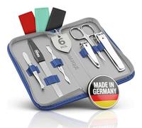 marQus kit manucure Kit pedicure 6 pc. de Solingen Allemagne - 2 Coupe ongle, lime a ongles, repousse cuticule, ciseaux ongles, pince à épiler, trousse manucure