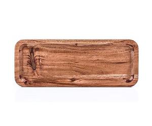 Marrakech Anea Plateau de service en bois 28 x 11 cm de long | Plateau de service moderne comme décoration de table