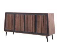 Marrakech - Buffet industriel avec portes en bois massif - 160 cm - Meuble de salon - Décoration rétro - Commode Adelgis pour rangement élégant dans la salle à manger et la chambre à coucher