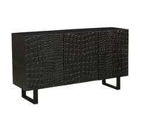 Marrakech - Buffet moderne avec portes en bois de 142 cm - Meuble de salon - Commode décorative rétro Adriaen au design crocodile pour un rangement élégant dans la salle à manger et la chambre à