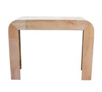 Marrakech Cailin Table console vintage sculptée à la main en bois 106 x 40 cm | Console élégante Cailin comme meuble scandinave pour salon, chambre d'adolescent et chambre à coucher comme coiffeuse