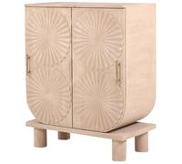 Marrakech - Commode décorative moderne avec portes en bois - 95 cm - Art Déco - Petit buffet - Comode Adelmo pour rangement élégant et décoration bohème dans le salon et la chambre à coucher