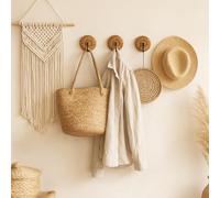 Marrakech Crochet porte-serviettes fait main 9 cm | Peut être utilisé comme porte-manteau dans la chambre à coucher | Porte-manteau Admir dans le couloir ou porte-torchons dans la cuisine