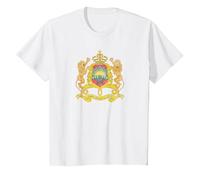 Marrakech Drapeau Maroc Tanger Casablanca T-Shirt, Enfant, Blanc, 10 Ans
