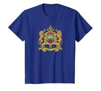 Marrakech Drapeau Maroc Tanger Casablanca T-Shirt, Enfant, Bleu Royal, 4 Ans