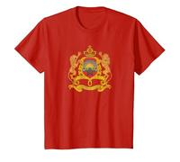 Marrakech Drapeau Maroc Tanger Casablanca T-Shirt, Enfant, Rouge, 3 Ans