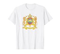 Marrakech Drapeau Maroc Tanger Casablanca T-Shirt, Homme, Blanc, L