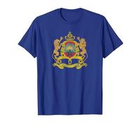Marrakech Drapeau Maroc Tanger Casablanca T-Shirt, Homme, Bleu Royal, XXL