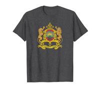Marrakech Drapeau Maroc Tanger Casablanca T-Shirt, Homme, Chiné Foncé, 3XL