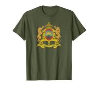 Marrakech Drapeau Maroc Tanger Casablanca T-Shirt, Homme, Olive, M