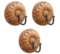 Marrakech Lot de 3 crochets porte-serviettes fabriqués à la main 9 cm | Utilisable comme porte-manteau dans la chambre à coucher | Porte-manteau Admir dans le couloir ou porte-serviettes dans la