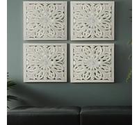 Marrakech Lot de 4 décorations murales en bois Adarsch - 40 cm - Décoration orientale