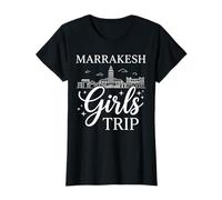 Marrakech Maroc City Trip Skyline Map Voyage Cool Traveler T-Shirt