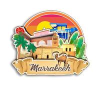 Marrakech Maroc - Souvenirs de voyage Cadeaux touristiques 3D Artisanat fait à la main Décoration d'intérieur