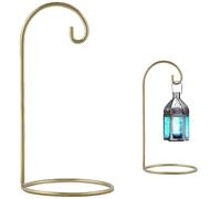 Marrakesch Deko Aesthetic Porte-bijoux en métal noir 30 cm de haut | Petit crochet de berger avec pied comme décoration de balcon | (doré, 30 cm - 1 pièce)