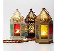 lot de 3 lanternes orientales Téja 16cm