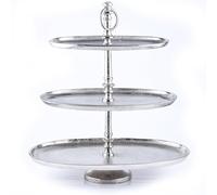 Marrakesch Orient & Mediterran Interior Annika Présentoir à gâteaux ovale à 3 étages 48 cm