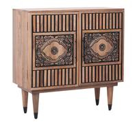 Marrakesch Orient & Mediterran Interior Commode Massif Bois 80cm Boho Artisanat