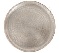 Marrakesch Orient & Mediterran Interior Plateau Porte-Bougie en Aluminium Argent