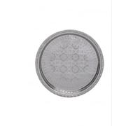 Marrakesch Plateau Oriental Plateau de Service Nadia 32 cm, Couleur Argent