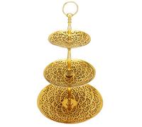 Marrakesch Présentoir à cupcakes oriental Aghdas Gold - 50 x 30 cm