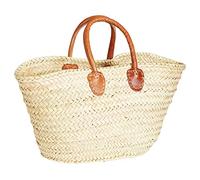 Marrakesch - Sac de plage - Cestino - 50 cm - Panier à provisions tressé XXL - En paille - Pour homme et femme