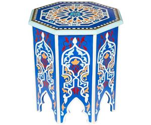 Marrakesch Table d'appoint Orientale « Blumenhocker » Gargar Bleu