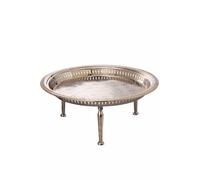 Marrakesch Tablette d'appoint de Style Oriental Atay 50 cm, Argent